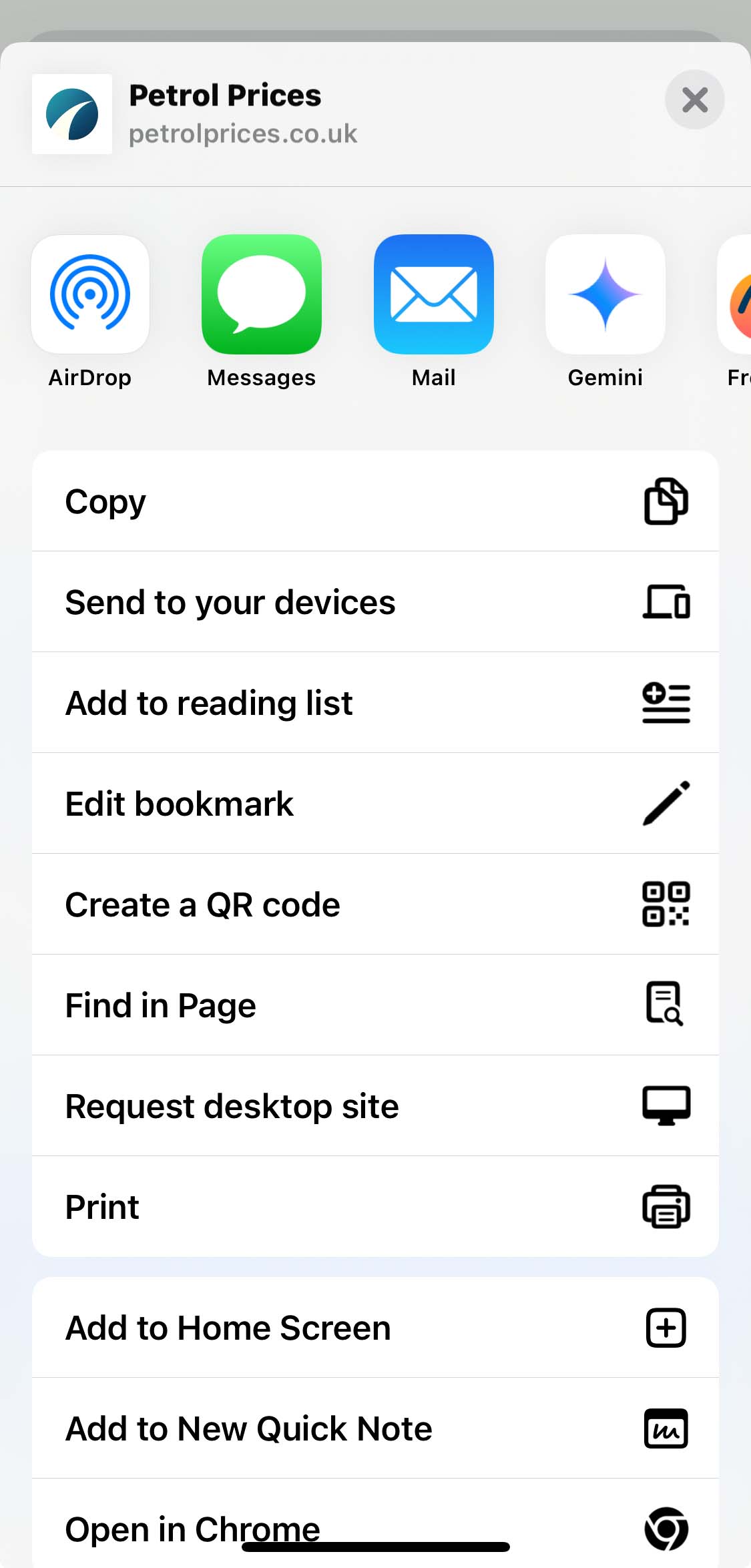 How to install PetrolPrices.co.uk on iPhone